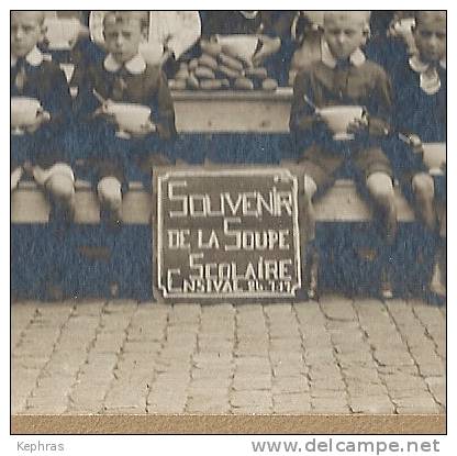 ENSIVAL : SUPERBE Photo Ecole 1917 Sur Cartoon D'origine - Voir Descriptif - Verviers