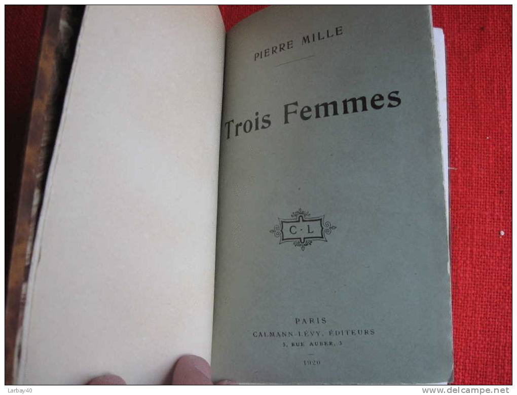 Trois Femmes Pierre Mille 1920 Papier Velin Du Marais N° 436/500 - Zeldzaamheden
