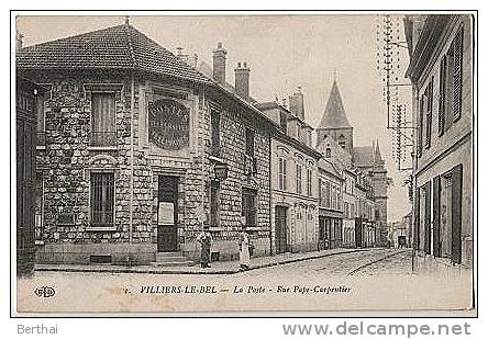 95 VILLIERS LE BEL - La Poste - Rue Pape Carpentier - Villiers Le Bel