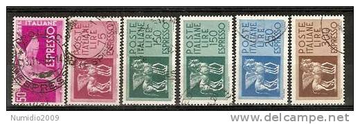 1955-76 ITALIA USATO ESPRESSI FILIGR STELLE - RR6165 - Eilpost/Rohrpost