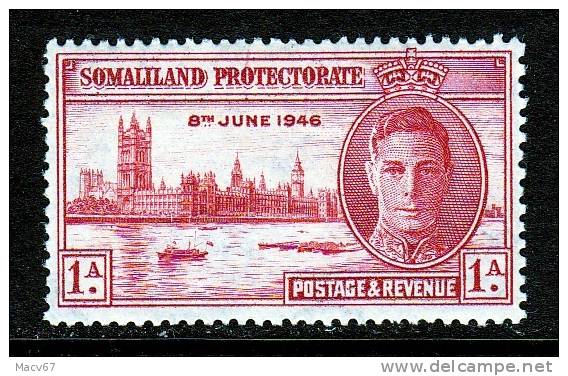 Somaliland Protectorate  108a  VARIETY PERF 13 1/2     *  PEACE - Somaliland (Protectorate ...-1959)