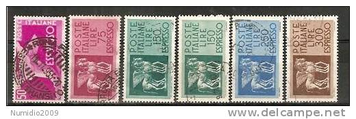 1955-76 ITALIA USATO ESPRESSI FILIGR STELLE - RR6168-2 - Express-post/pneumatisch