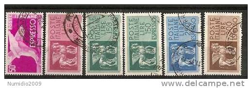 1955-76 ITALIA USATO ESPRESSI FILIGR STELLE - RR6172 - Express-post/pneumatisch