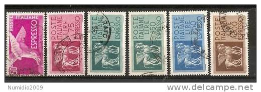 1955-76 ITALIA USATO ESPRESSI FILIGR STELLE - RR6170 - Express-post/pneumatisch