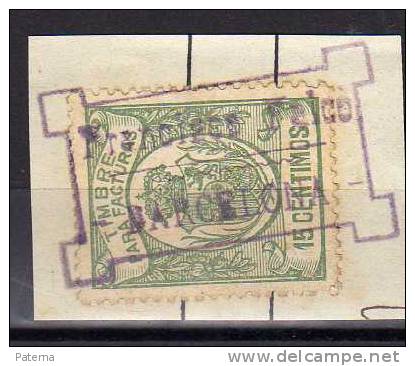 Fiscal,, Fragmento , Timbre Factura, 15 Cts, - Fiscale Zegels