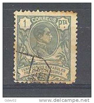 GUI59-LAB372TEUESPCOLGUI.Guinee.GUINEA ESPAÑOLA. Alfonso Xlll.1908  (Ed 69º) Circulado.BONITO - Guinea Española