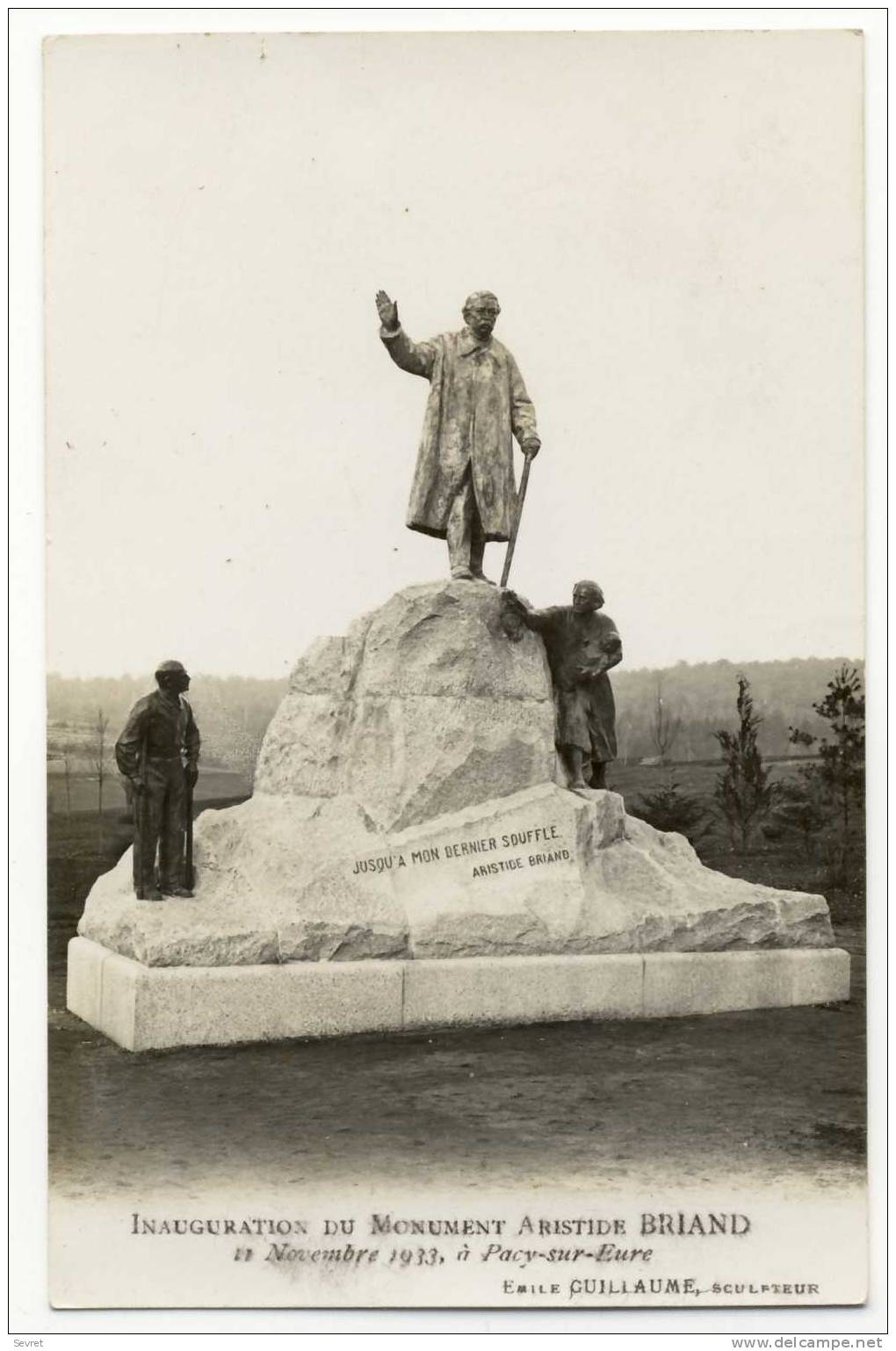 PACY-sur-EURE. -  INAUGURATION DU MONUMENT ARISTIDE BRIAND. 11novembre 1933 - Pacy-sur-Eure