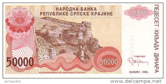 CROATIE  50 000 Dinara  Emission De 1993   Pick R21a     ***** BILLET  NEUF ***** - Croatie