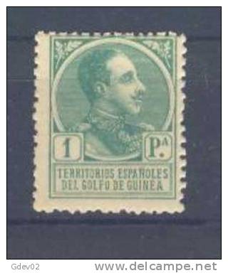 GUI138-A627TAN.Guinee.Gui Ena   Española.ALFONSO Xlll.1919.(Ed138**) Sin Charnela.MUY BONITO. - Unused Stamps