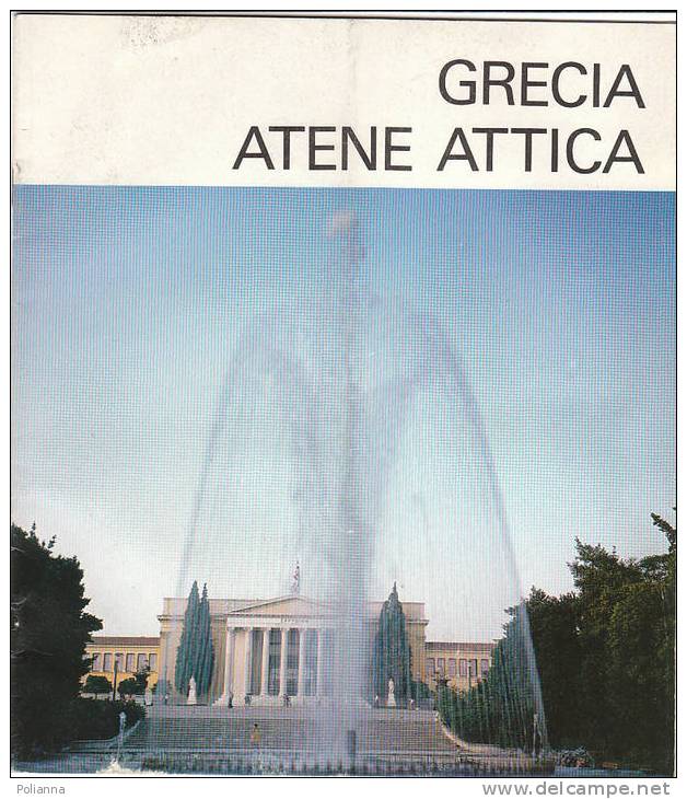 C0181 - Brochure Turistica GRECIA ATENE ATTICA ENET 1982/Zappion/Monastero Di Kessariani/Monastiraki - Turismo, Viajes