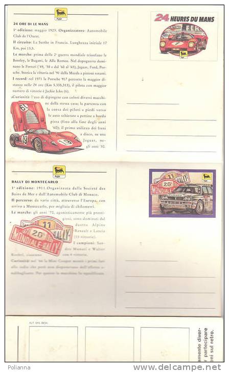 C0199 - Gioco A Premi Agip - LE GRANDI CORSE / FORMULA 1 1993/Cartoline Mille Miglia/Targa Florio/Rally - Car Racing - F1