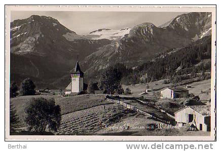 SUISSE BE - Kirche O Lauenen Mit Wilddhorn - Lauenen