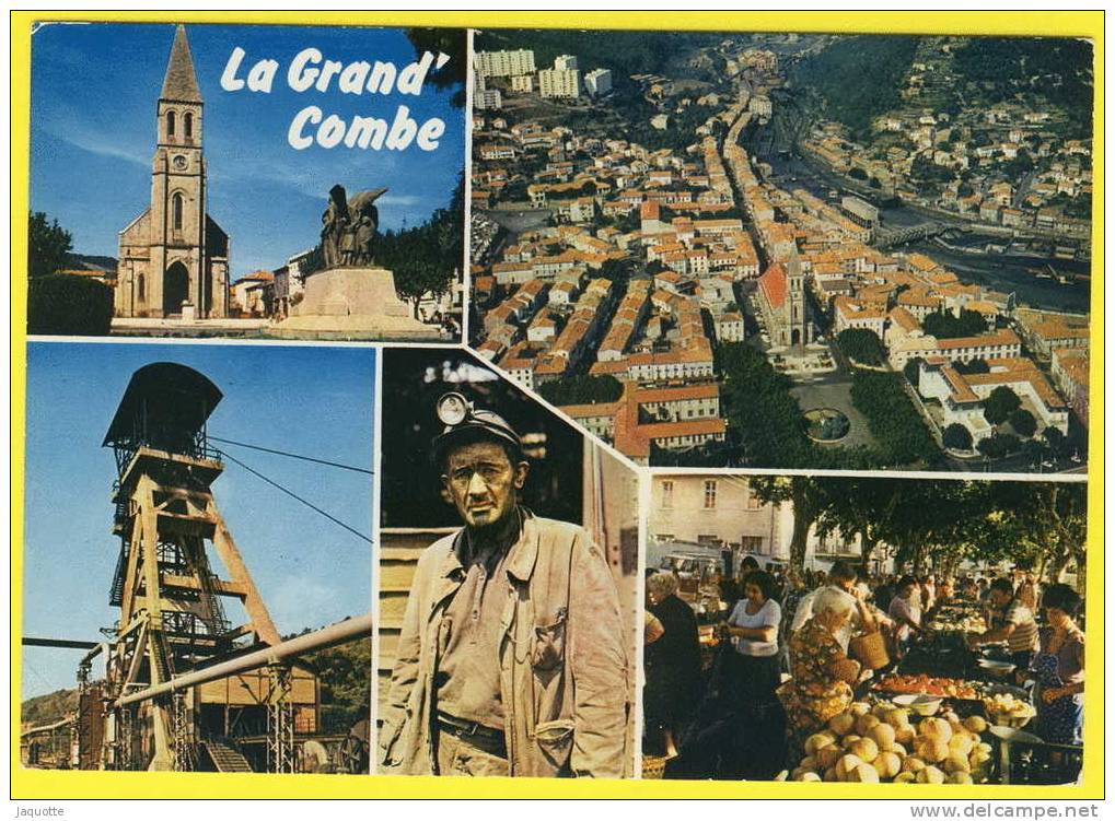 LA GRAND' COMBE (Gard 30) Vue Aérienne - Puits Ricard - Eglise... - La Grand-Combe