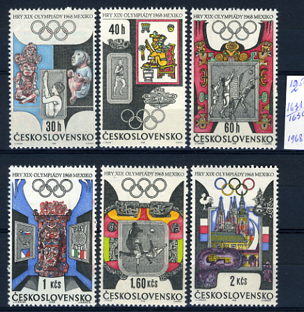 1968 - CECOSLOVACCHIA - TCHECOSLOVAQUIE - -  Yv. Nr. 1631/36 - MNH - Ungebraucht