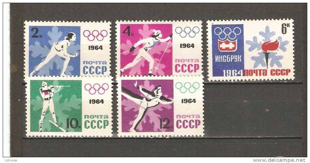 USSR 1964 - WINTER OLYMPIC GAMES - CPL. SET - MNH MINT NEUF NUEVO - Invierno 1964: Innsbruck