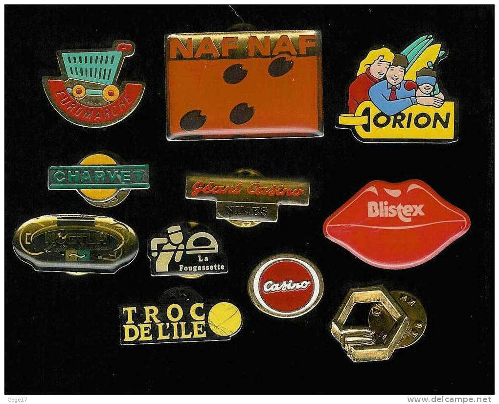 11  Pin´s "MAGASINS" - Sets