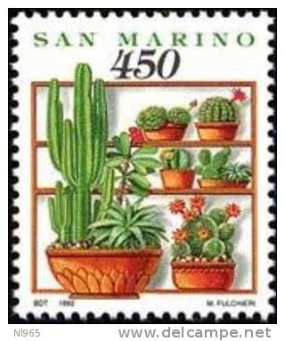 REPUBBLICA DI SAN MARINO - ANNO 1992 - VITA QUOTIDIANA FIORI  - NUOVI MNH ** - Unused Stamps