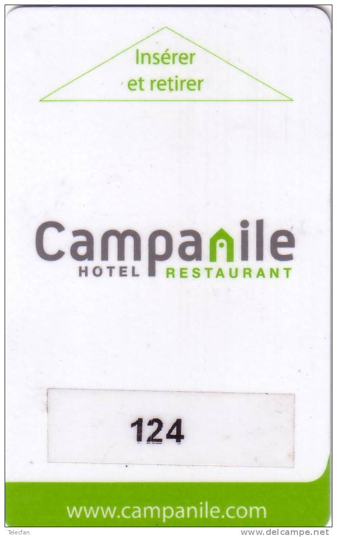 FRANCE CLE HOTEL KEY CAMPANILE MAGNETIQUE SUPERBE TRES RARE - Hotelzugangskarten