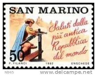 REPUBBLICA DI SAN MARINO - ANNO 1992 - LIBRETTO TURISMO  - NUOVI MNH **