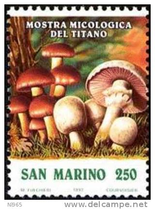 REPUBBLICA DI SAN MARINO - ANNO 1992 - FUNGHI - MOSTRA MICOLOGICA  - NUOVI MNH ** - Unused Stamps