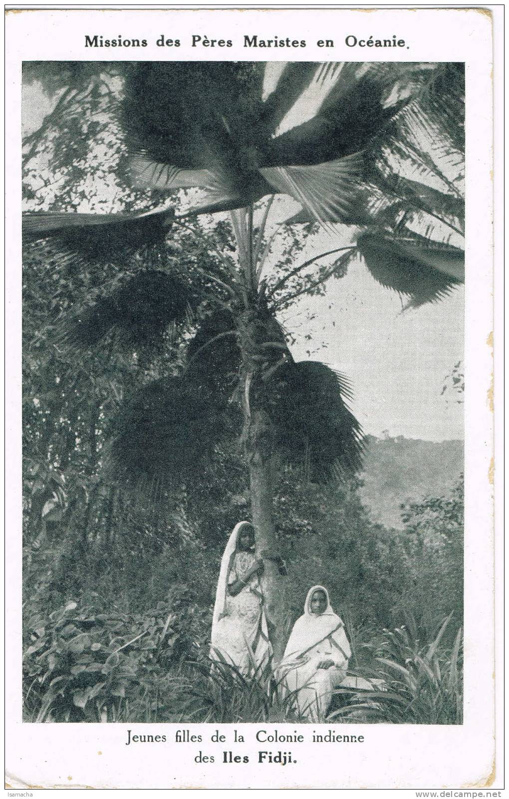 Mission Des Freres Maristes  Fidji   Jeunes Filles De La Colonie Indienne - Figi