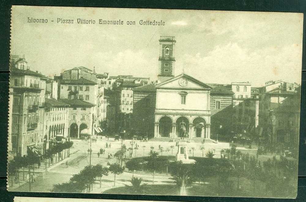 Livorno - Piazza Vittorio Emanuele Con Cattedrale  - Dn92 - Livorno