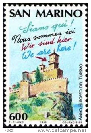 REPUBBLICA DI SAN MARINO - ANNO 1990 - ANNO EUROPEO DEL TURISMO - NUOVI MNH ** - Nuovi