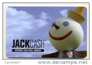 JackCash,  U.S.A.  Carte Cadeau Pour Collection # 2 - Gift And Loyalty Cards