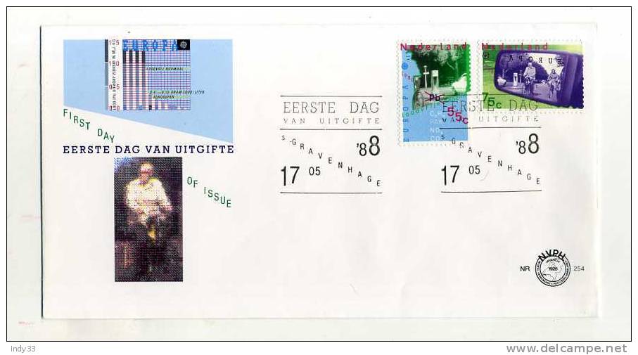 - PAYS-BAS . FDC EUROPA 1988 . CACHET 17/5/88 - 1988
