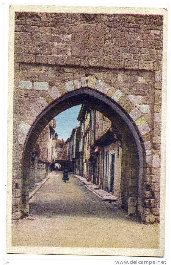 09 - MIREPOIX. La Porte Et Rue D'Aval. - Mirepoix