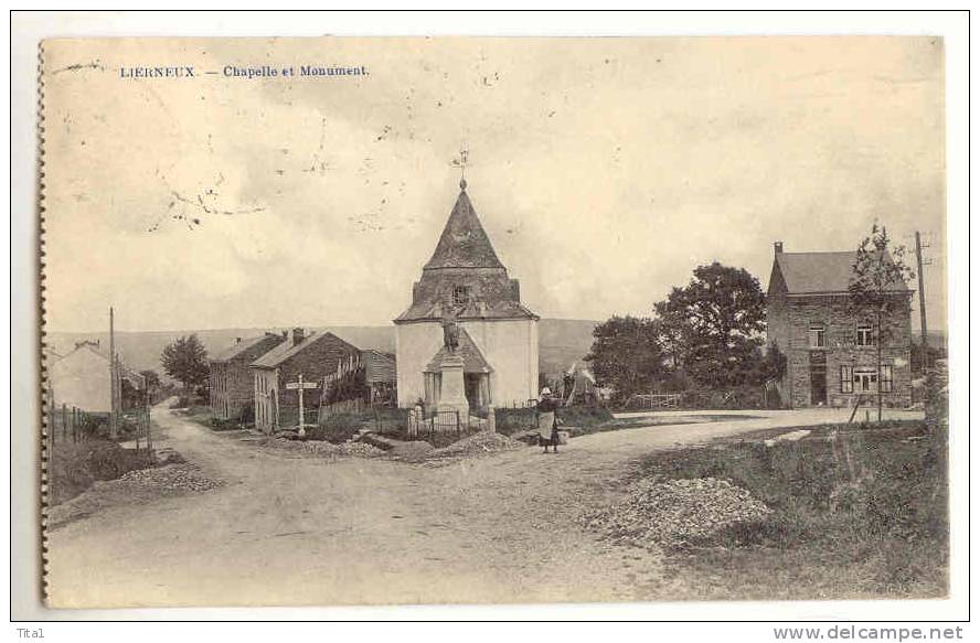 D3019 - LIERNEUX - Chapelle Et Monument - Lierneux