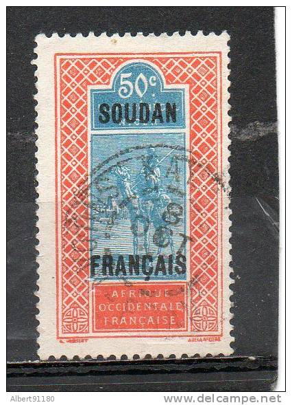 SOUDAN 50c Orange Bleu 1925-26 N°40 - Sonstige & Ohne Zuordnung