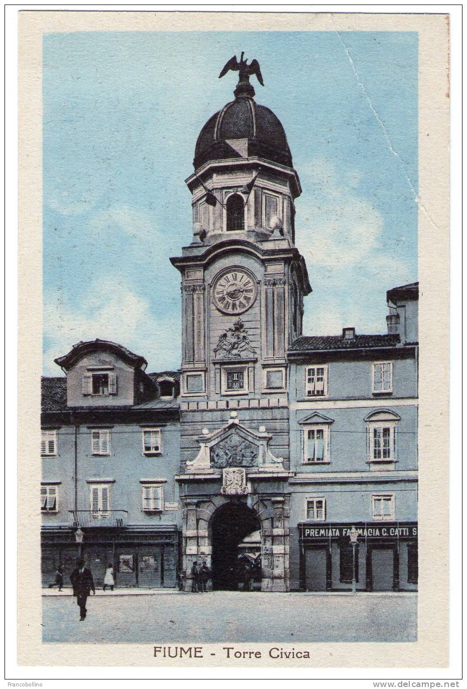 ISTRIA-FIUME/RIJEKA - TORRE CIVICA-FARMACIA (CROATIA-JUGOSLAVIA) - Croazia