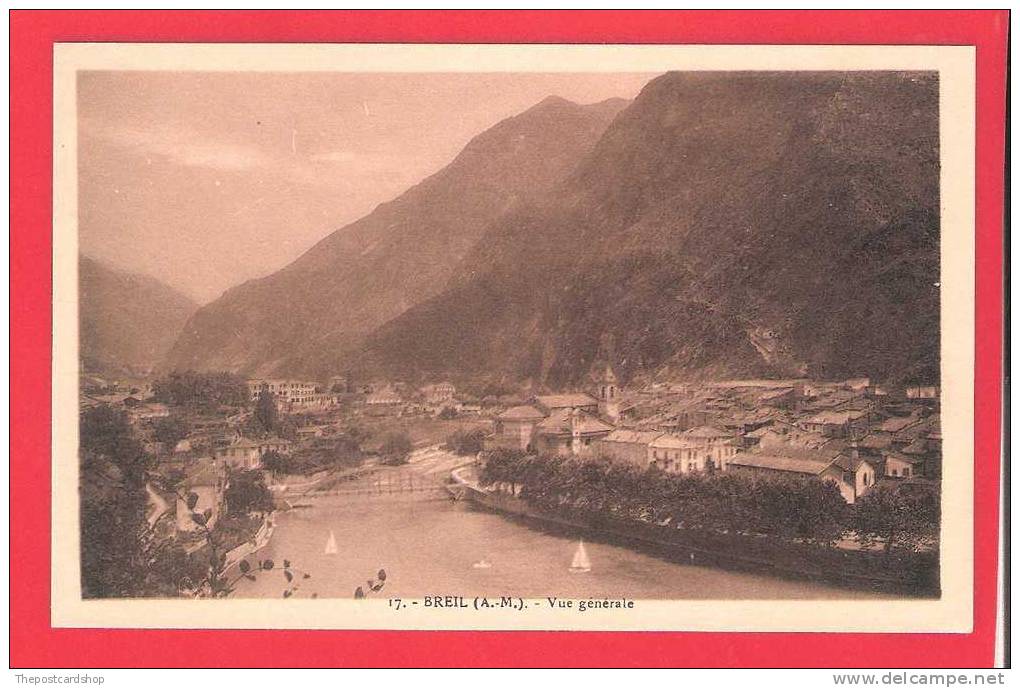 CPA 06 BREIL NO.17 ALPES MARITIMES VUE GENERALE MORE CHEAP FRANCE LISTED - Sonstige & Ohne Zuordnung