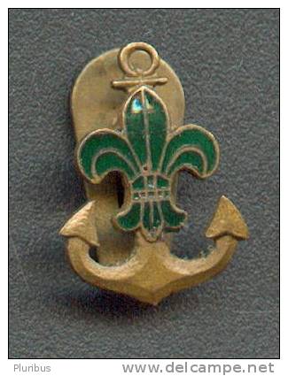 HUNGARY VINTAGE SEA SCOUT LAPEL BADGE - Scouting