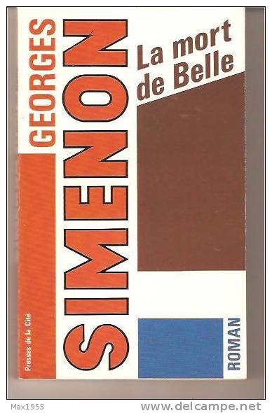 Georges Simenon - La Mort De Belle - Presses De La Cité, 1986 - Série Roman N° 20 - Simenon
