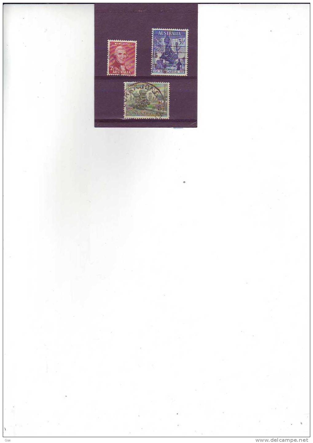 AUSTRALIA 1947 - Gibbons 219/21° -  Yvert   156/58° - Used Stamps