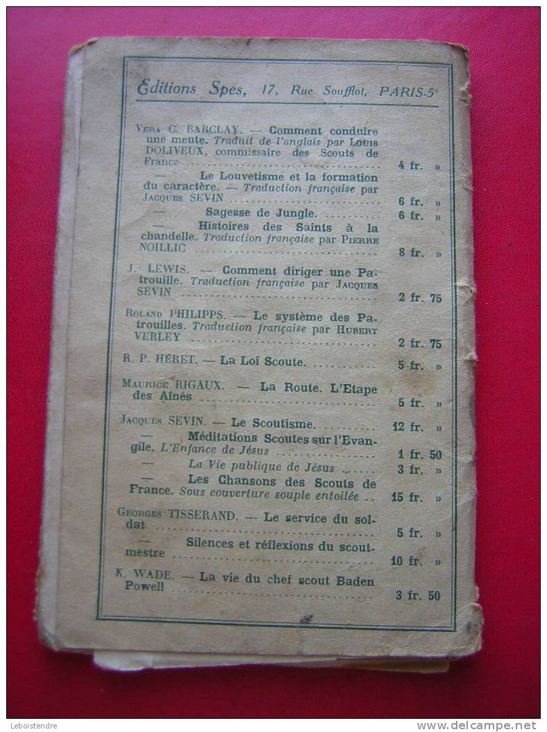 POUR DEVENIR SCOUT DE FRANCE -COLLECTION SCOUTS DE FRANCE N° 4-1921-5 PHOTOS DE PRESENTATION-ATTENTION EN MAUVAIS ETAT - Pfadfinder-Bewegung