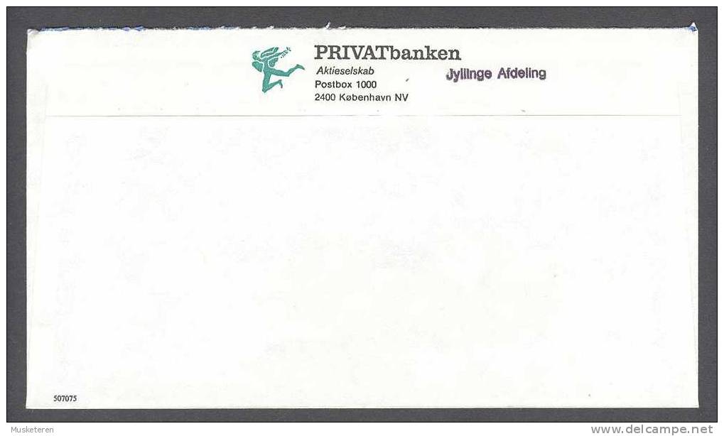 Denmark Bank Registered Einschreiben Label Cover 1978 ROSKILDE (Jyllinge) PRIVATBANKEN Jyllinge Afd. (2 Scans) - Usado