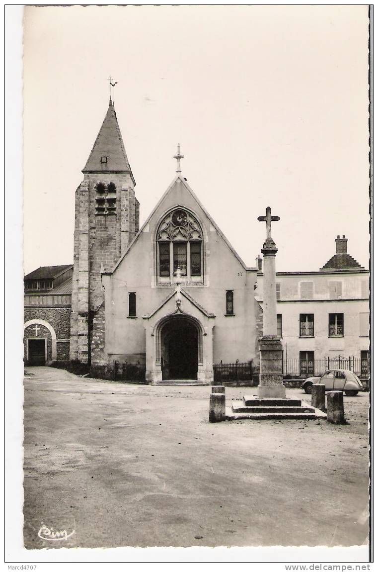 BIEVRES 91 L' Eglise Et Monuments Coll Plantade Tabacs Carte Dentelée Véritable Photo - Bievres