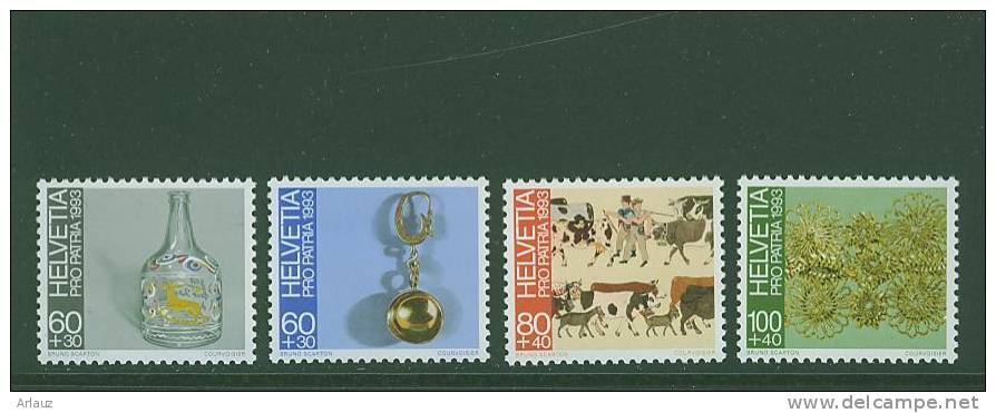 SUISSE.1193..ART POPULAIRE...YVER T  N° 1430-1433 - Unused Stamps