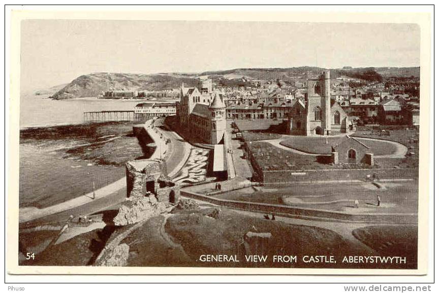 UK836    ABERYSTWYTH : General View From Castle - Cardiganshire