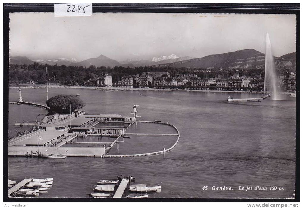 Genève ; Les Bains Des Pâquis Et Le Jet D'eau (2245) - Genève