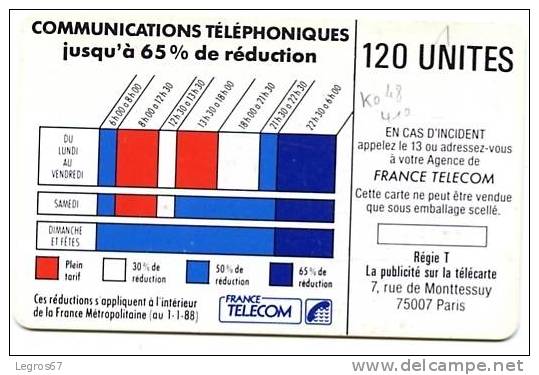 TELECARTE CORDON BLEU Ko 48 410 - Cordons'