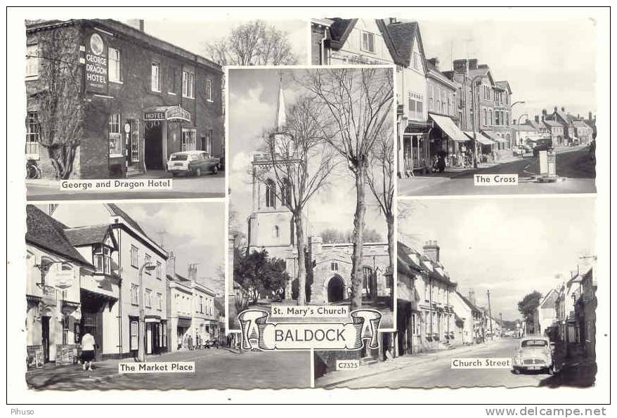 UK887  BALDOCK : 5-picture Postcard - Hertfordshire