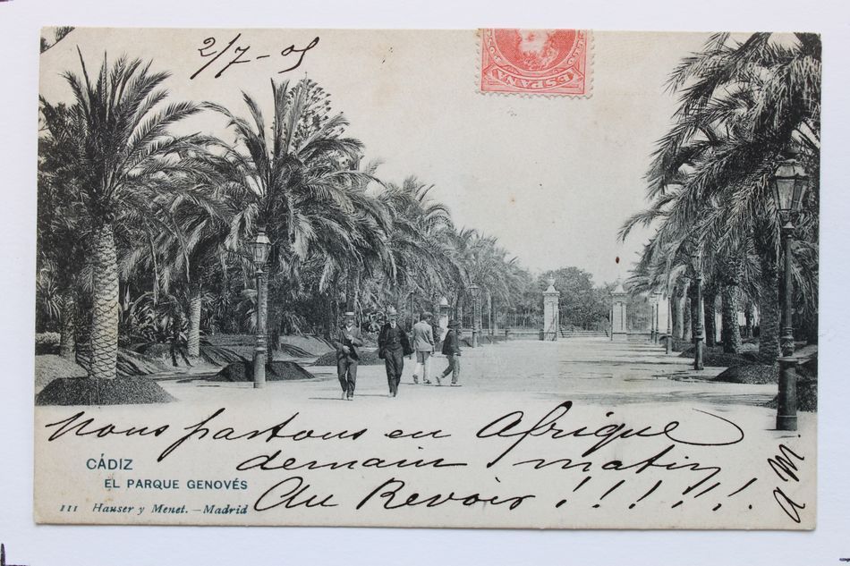 CPA - El PARQUE GENOVES - CADIZ - Cádiz