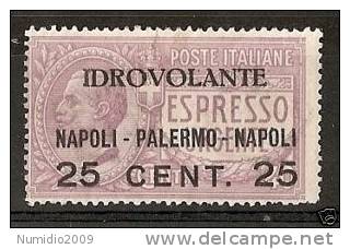 1917 REGNO POSTA AEREA NAPOLI PALERMO MNH ** - RR3271 - Correo Aéreo