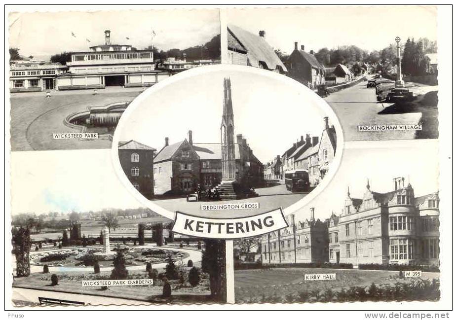 UK927   KETTERING : 5-picture Postcard - Northamptonshire