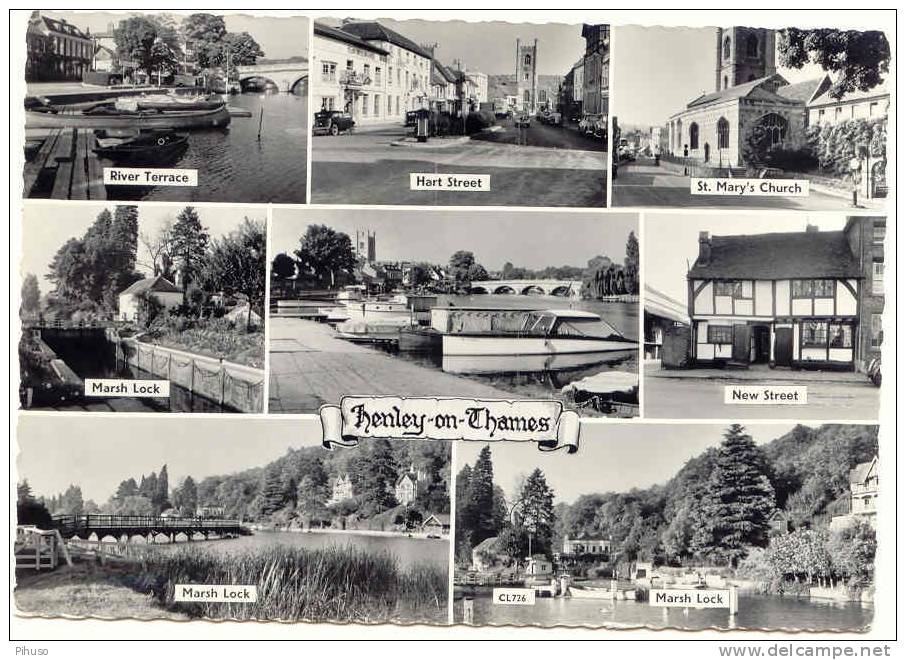 UK931   HENLEY-on-THAMES : 8-picture Postcard - Sonstige & Ohne Zuordnung