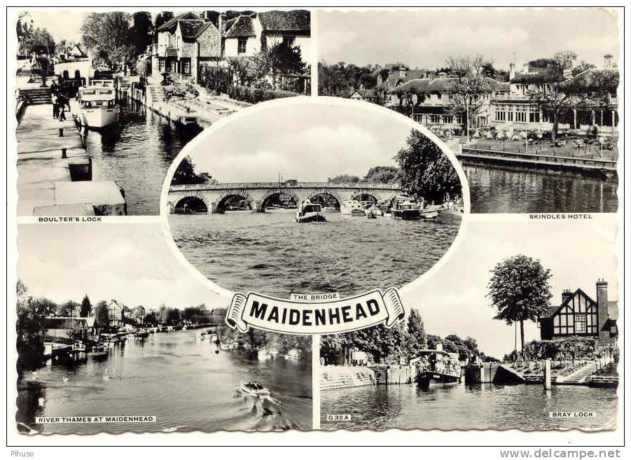 UK933   MAIDENHEAD : 5-picture Postcard - Other & Unclassified